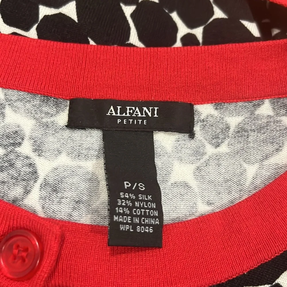 Alfani Silk Petite Shirt Sz P/S